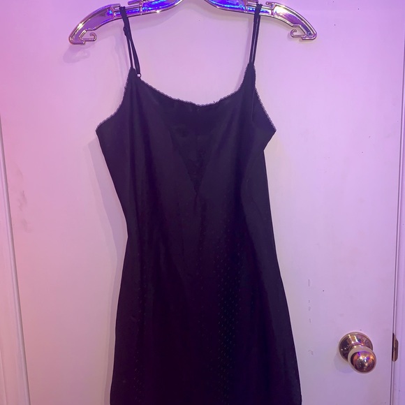 Beautiful Black Slip Laced Dress - Picture 2 of 4